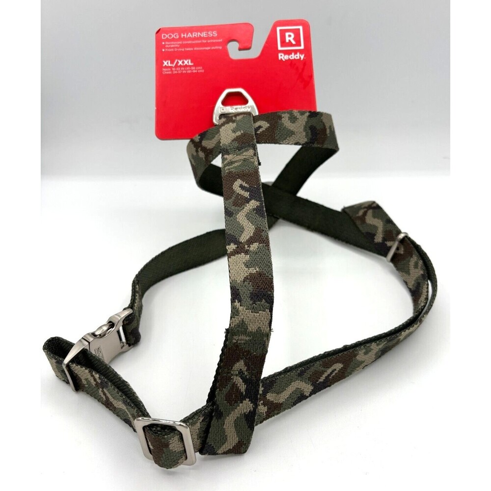 Reddy Green‎ Camoflauge Dog Harness XL/XXL Reinforced Construction Metal Buckle